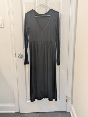 HATCH The Softest Rib Long Sleeve Maternity Nursing Dress